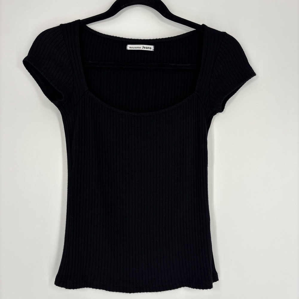 Reformation Jeans Women's Ribbed Shirt - Size XS
